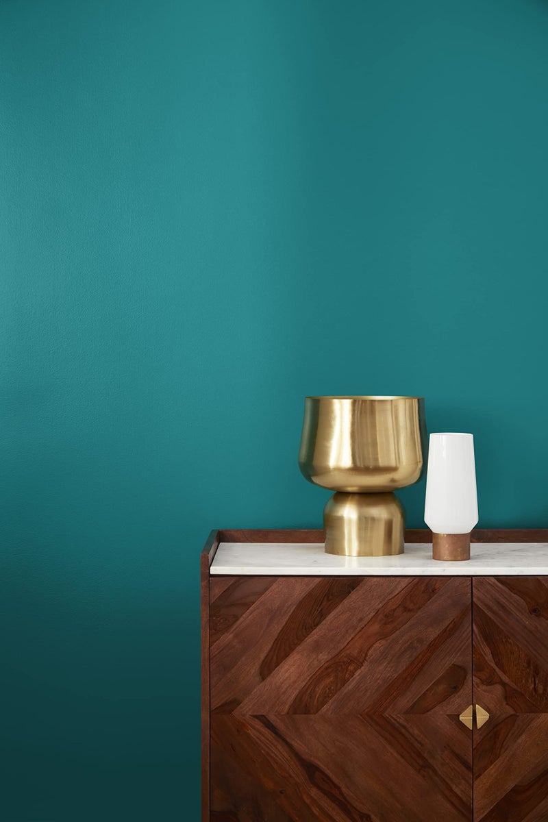 KILZ TRIBUTE Paint & Primer, Interior, Semi-Gloss, True Teal, 1 Gallon - Image 3